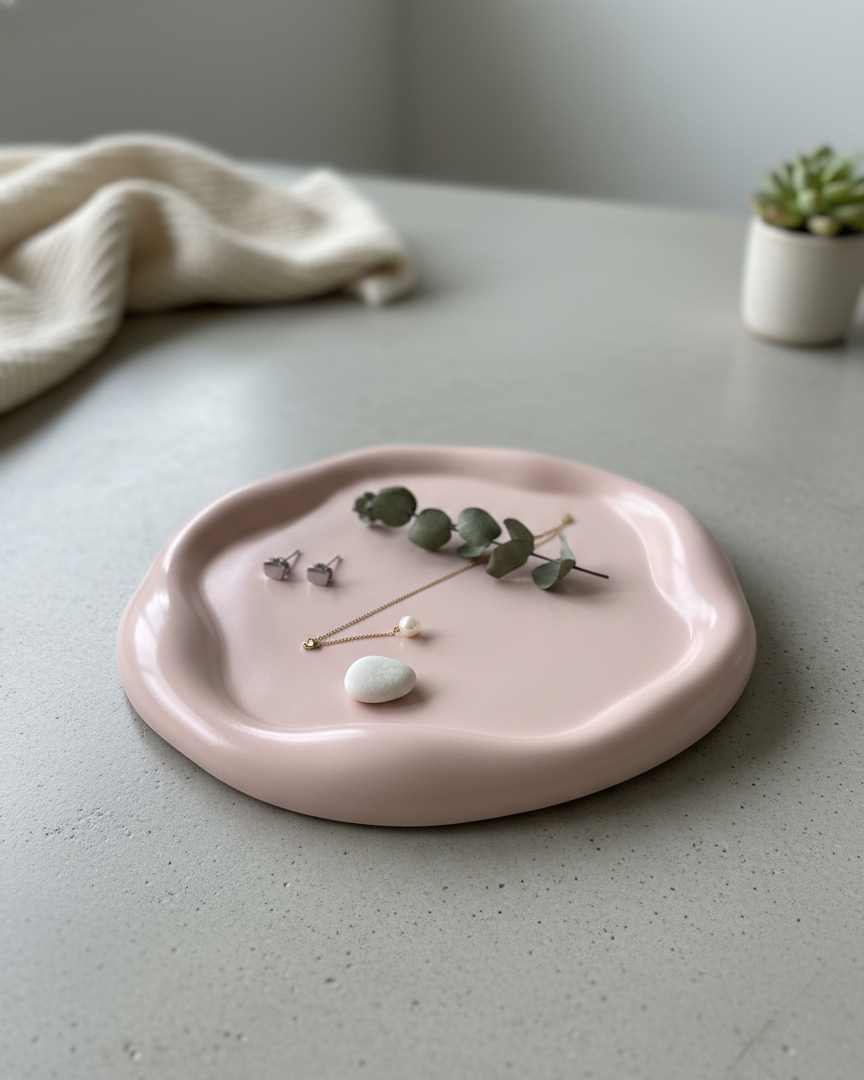 Jesmonite Jewelry Tray - - home decor