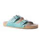 Wildlfower Wanderer Sandals In Turquoise- Myra USA- {{Product type}}