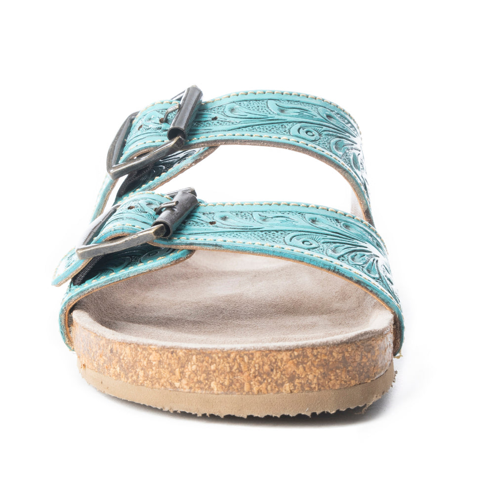 Wildlfower Wanderer Sandals In Turquoise- Myra USA- {{Product type}}