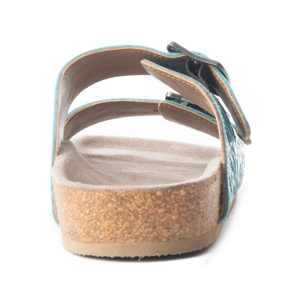 Wildlfower Wanderer Sandals In Turquoise- Myra USA- {{Product type}}