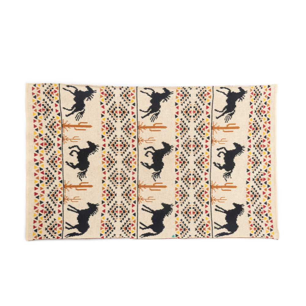 Stallion Spirit Knitted Cotton Kitchen Towel '' SET OF 2 '' in Sunset Gold - - KITCHEN TOWEL
