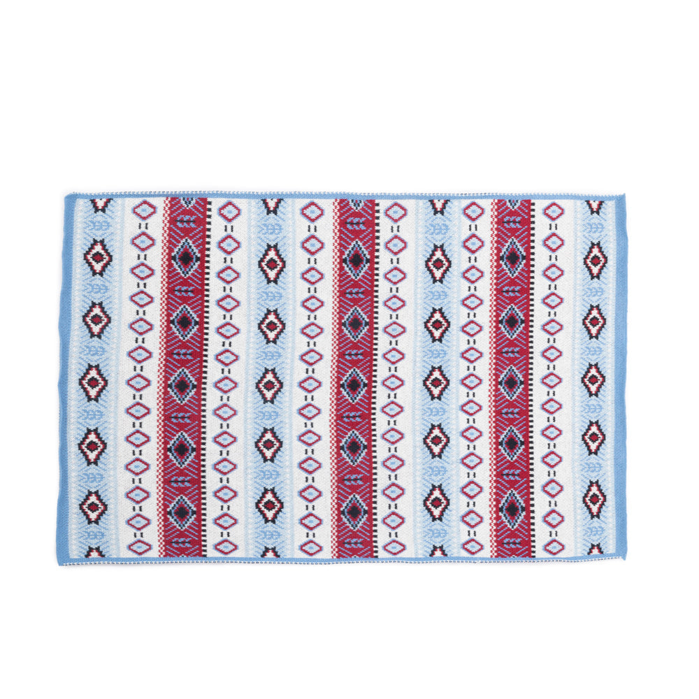 Navajo Nights Knitted Cotton Kitchen Towel '' SET OF 2 '' in Mesa Red - - KITCHEN TOWEL