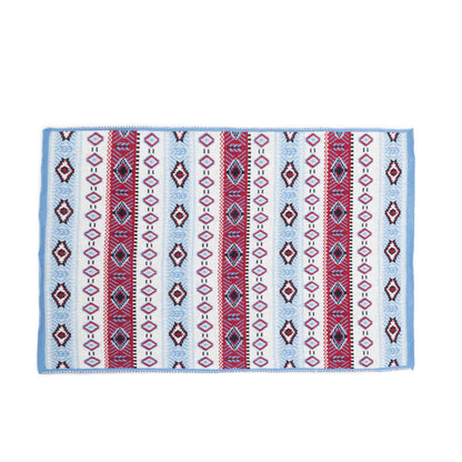 Navajo Nights Knitted Cotton Kitchen Towel '' SET OF 2 '' in Mesa Red - - KITCHEN TOWEL