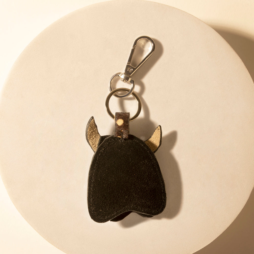 Myra Outpost Bull Keychain in Desert Hide Mix- Myra USA- {{Product type}}