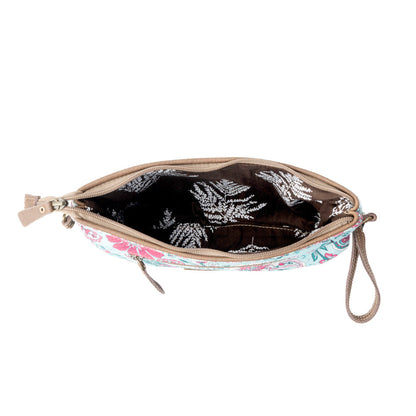 Myra Wild Posy Crossbody Bag for Women in agave with print detail- Myra USA- {{Product type}}
