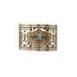 Thunder Hawk Etched Metal Cuff Bracelet- Myra USA- {{Product type}}