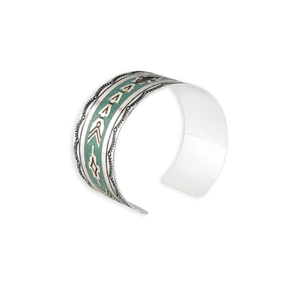 Mesa Heritage Etched Metal Cuff Bracelet- Myra USA- {{Product type}}