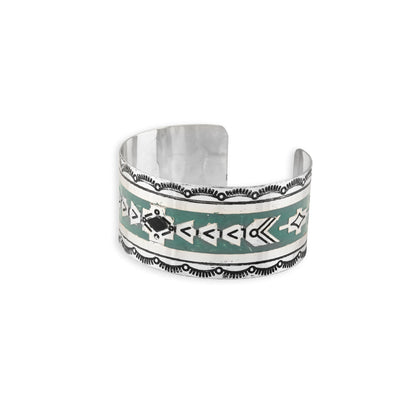 Mesa Heritage Etched Metal Cuff Bracelet- Myra USA- {{Product type}}