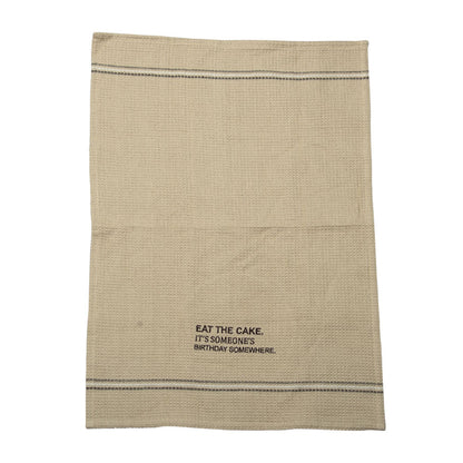 EAT THE CAKE DISH TOWEL '' SET OF 2 '' - - Home & Living