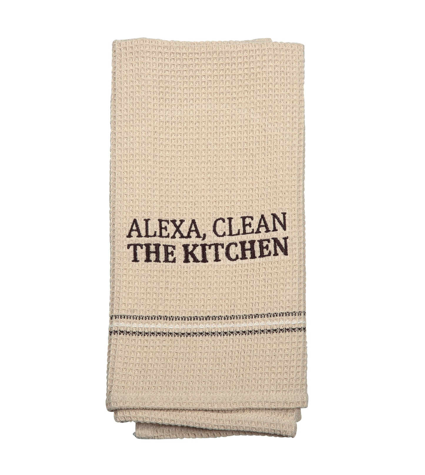 CLEAN THE KITCHEN DISH TOWEL SET OF 2 - - Home & Living