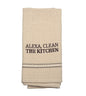 CLEAN THE KITCHEN DISH TOWEL SET OF 2 - - Home & Living