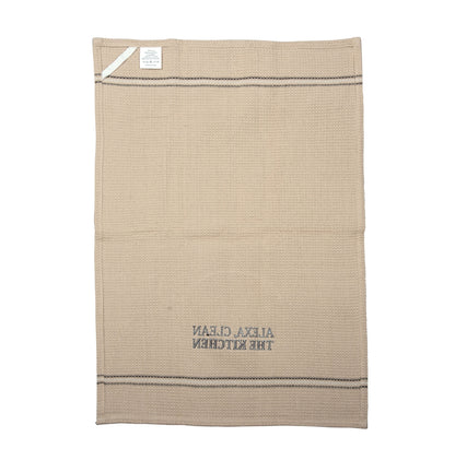 CLEAN THE KITCHEN DISH TOWEL SET OF 2 - - Home & Living