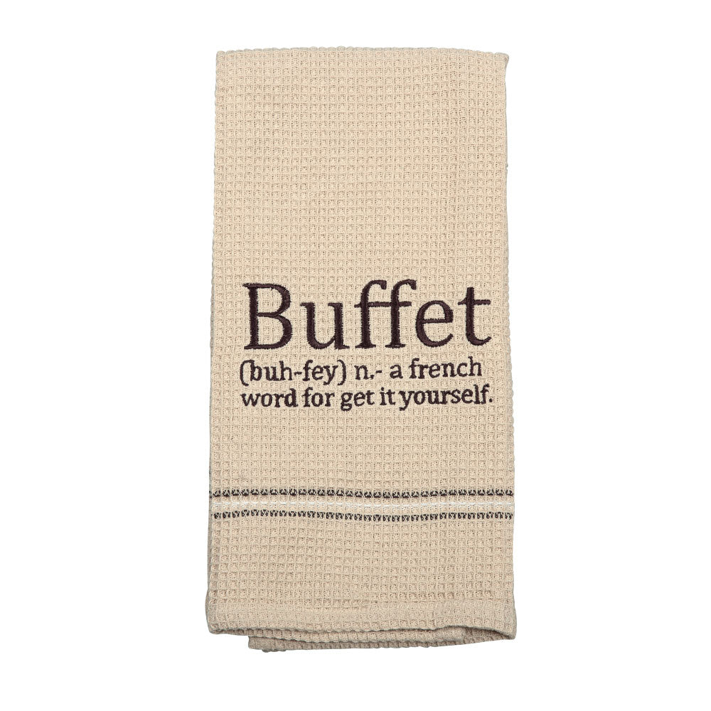 BUFFET DISH TOWEL SET OF 2 - - Home & Living