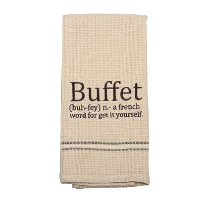 BUFFET DISH TOWEL SET OF 2 - - Home & Living