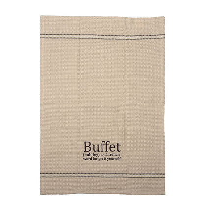 BUFFET DISH TOWEL SET OF 2 - - Home & Living