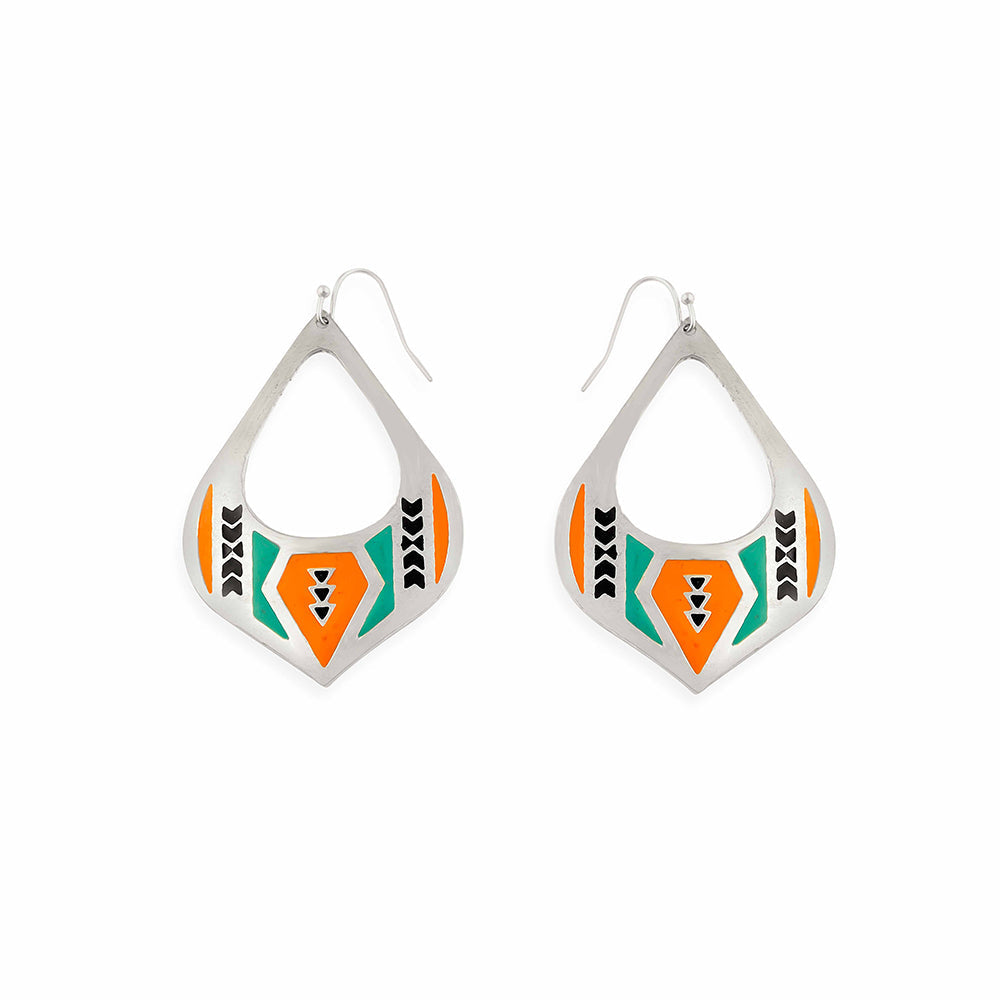 Kee-olee Silver Earrings- Myra USA- {{Product type}}