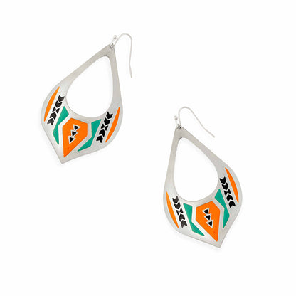 Kee-olee Silver Earrings- Myra USA- {{Product type}}