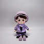 Kawaii Plush Girl Doll – Soft Stuffed Doll Toy for Kids and Decor - Purple - Stuffed Animals