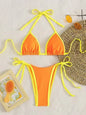 2026 Sexy Contrast Color Separates Micro Bikini Women's Swimsuit Female Swimwear Mini Thong Bikinis Set Two-piece Bathing Suit - 26628-17 -
