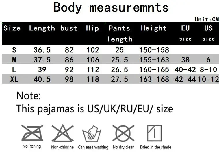 2Pcs Women Pajama Set Pink Lace Patchwork V-Neck Sleepwear Sexy Nighties Suit Cami Top Printed Shorts Soft Pyjamas Loungewear - -