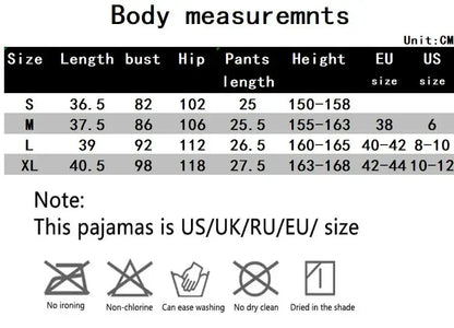 2Pcs Women Pajama Set Pink Lace Patchwork V-Neck Sleepwear Sexy Nighties Suit Cami Top Printed Shorts Soft Pyjamas Loungewear - -