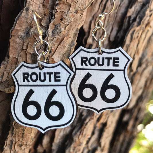 Route 66 Earrings #S066- Green Tree Jewelry- {{Product type}}