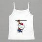 Y2K Hello Kitty Crop Top – Emo Girls Vintage Punk Tank - 37966- White - casualwear