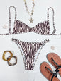Sexy Coffee Polka Dot Print Bikini Set 2026 Women Pleate Push Up Bra Hollow Out Thong Swimsuit Summer Pool Bathing Suit Swimwear - coffee 2 -