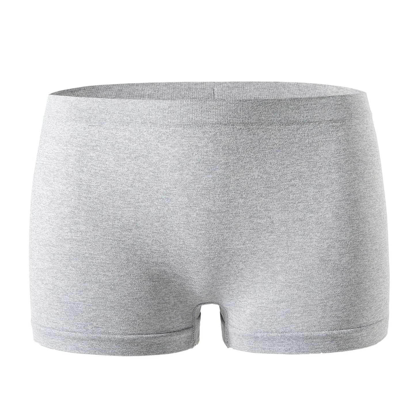 Women's underwear, compression pants, sports shorts, solid color underwear, comfortable and close fitting flat underwear - Gray 1pc -