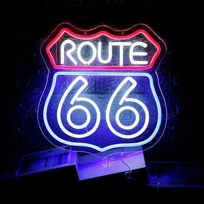 Historic Route 66 Neon Sign - - led sign