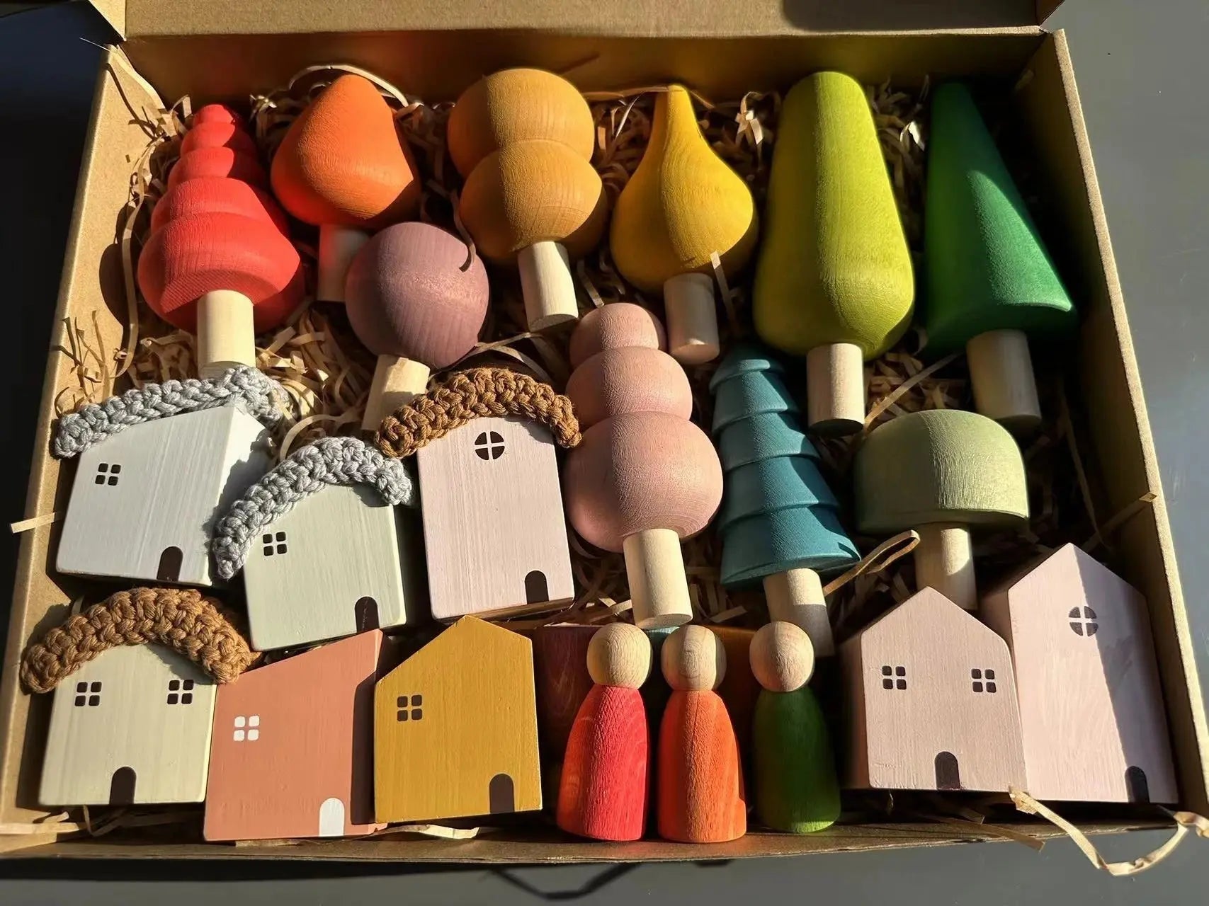 Kids Wooden Building Block Stacking Toys - Kia Day Design