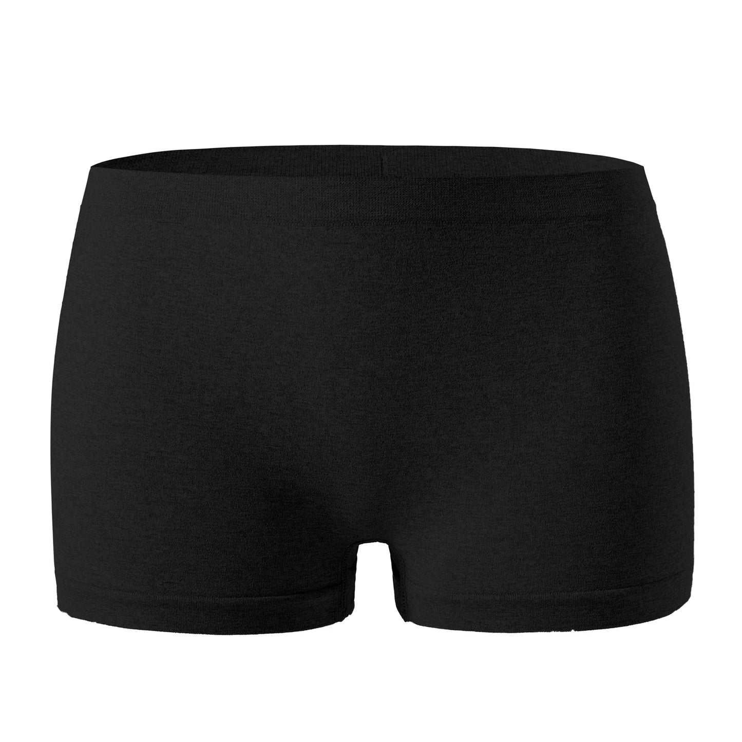 Women's underwear, compression pants, sports shorts, solid color underwear, comfortable and close fitting flat underwear - Black 1pc -