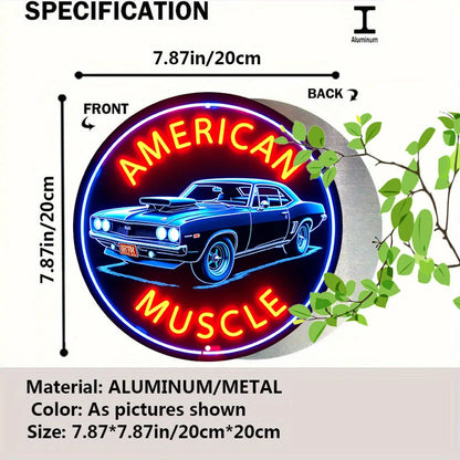 Vintage-Inspired American Muscle Car Neon Sign - - led sign