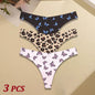 3Pcs Ultra-thin Seamless G-string Women Thongs Sexy Sweet Fruit Low-waist Panties Ladies Soft Cute Thongs Female S-XL T-Back - Set 10 -