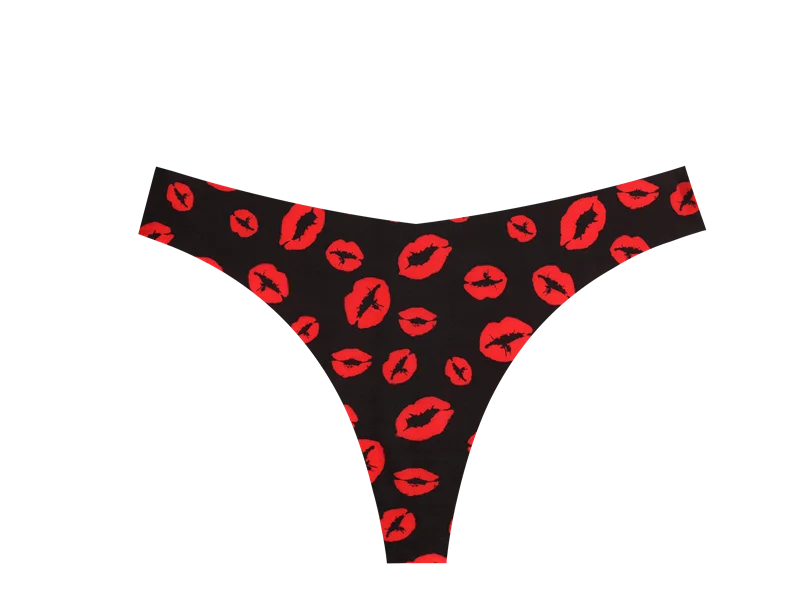 3Pcs Ultra-thin Seamless G-string Women Thongs Sexy Sweet Fruit Low-waist Panties Ladies Soft Cute Thongs Female S-XL T-Back - -