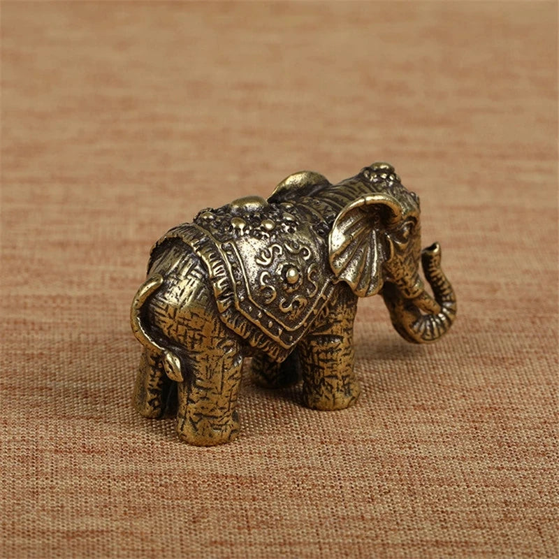 Solid Copper Elephant Small Brass Elephant Kia Day Design