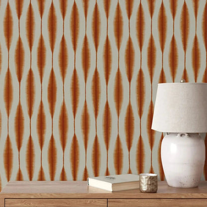 Red Geometric Wallpaper Peel and Stick Kia Day Design