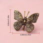 Copper Craft Brass Solid Owl Statue, Creative Animal Desk Ornaments, Desktop Home Decoration, Collectible, Cute Statue Ornament - butterfly China Mainland -