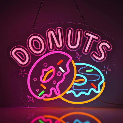 Donuts Neon Sign LED Donuts Neon Light USB Powered - Donuts - led sign