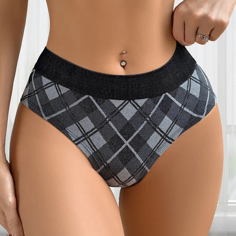 5pcs/Mid Waist Breathable Comfortable Seamless Women's Panties Female Underpants Lingerie Athletic Lady Briefs Underwear - -