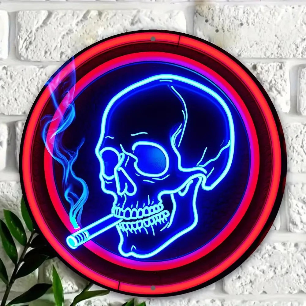 Stand out Aluminum Neon Skull Sign - - led sign