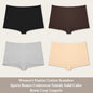4PCS Women's Panties Cotton Seamless Sports Boxers Underwear Female Solid Color Briefs Cozy Lingerie Intimate Underpants XS-XL - Set 4 -