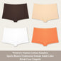 4PCS Women's Panties Cotton Seamless Sports Boxers Underwear Female Solid Color Briefs Cozy Lingerie Intimate Underpants XS-XL - Set 8 -