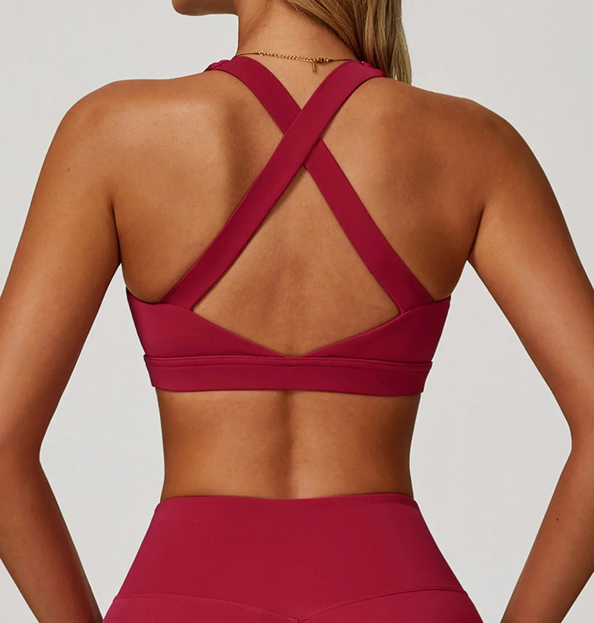 Hearuisavy Quick-Dry Backless Yoga Clothes Running Vest Women Workout Brassiere Fitness Gym Tank Top Women Push up Sports Bra - -