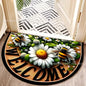 VIKAMA Bohemian Semi-Circular Carpet, Indoor And Outdoor Entrance Mat, Bathroom Door Mat, Soft And Anti-Slip Home Decoration. - LFLR-4 -