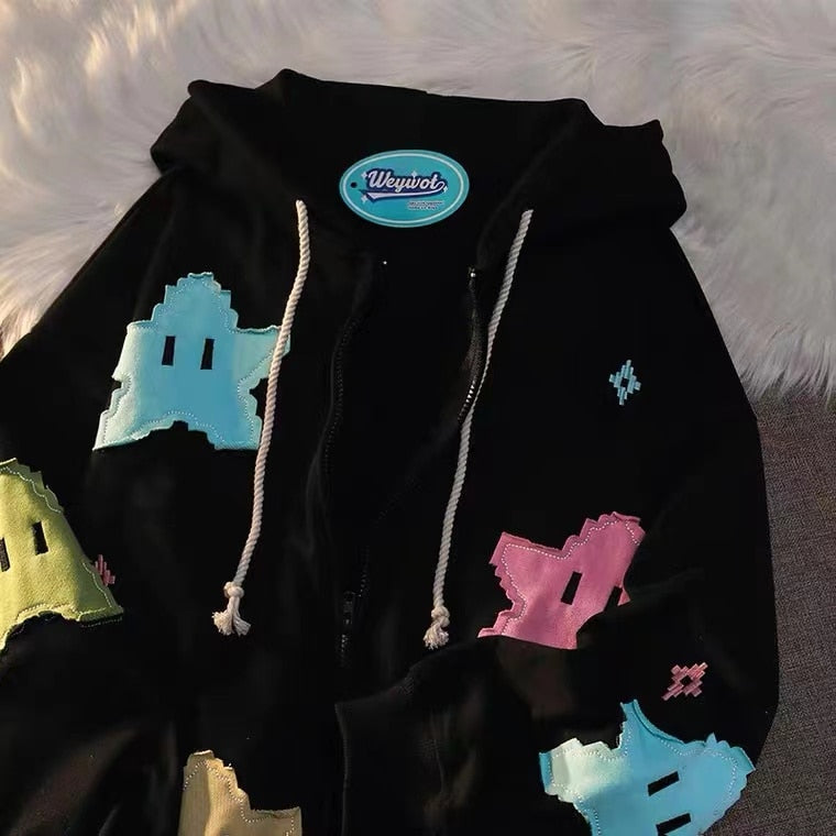 Game Star Hoodie - Black -