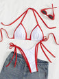 2026 Sexy Contrast Color Separates Micro Bikini Women's Swimsuit Female Swimwear Mini Thong Bikinis Set Two-piece Bathing Suit - 26628-6 -