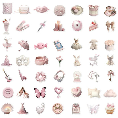 Pink Ballet PVC Stickers