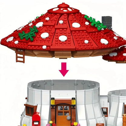 Mushroom House Fairy-Tale Building Blocks Toy - Kia Day Design