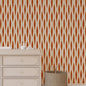Red Geometric Wallpaper Peel and Stick Kia Day Design